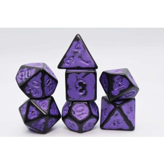 Timeworn Purple RPG Dice Set (7)
