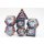 Crystal Asteroid Sharp Edge Resin RPG Dice Set (7)