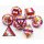Community Lesbian Pride Flag RPG Metal Dice Set (7)
