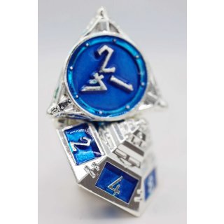 Dice 51 Interstellar Indigo RPG Metal Dice Set (7)
