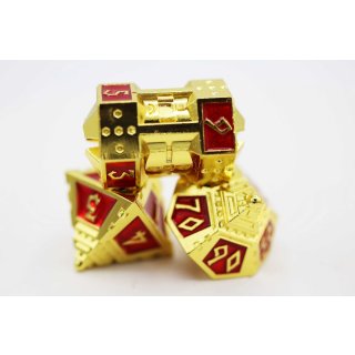 Dice 51 Solar Ruby RPG Metal Dice Set (7)