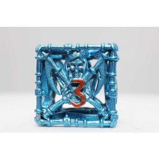 Grim Scythe Blue RPG Metal Dice Set (7)