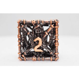 Grim Scythe Copper RPG Metal Dice Set (7)