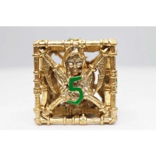 Grim Scythe Gold RPG Metal Dice Set (7)
