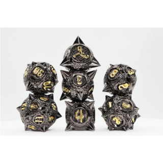Meteor Storm Black Hole RPG Metal Dice Set (7)