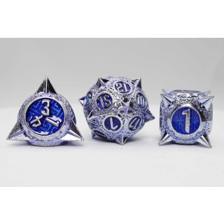 Meteor Storm Peculiar Purple RPG Metal Dice Set (7)