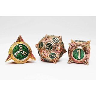 Meteor Storm Irradiated Irridescence RPG Metal Dice Set (7)