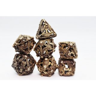 Tree of Humility RPG Hollow Metal Dice Set (7)