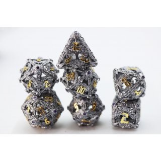 Tree of Philomathy RPG Hollow Metal Dice Set (7)