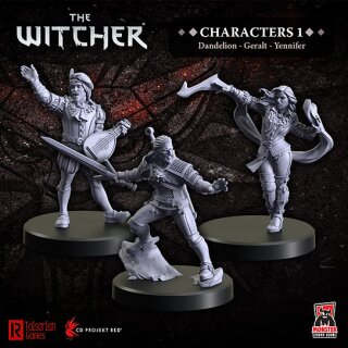 The Witcher RPG: Characters 1 - Geralt Yennefer Dandelion