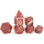 Behemoth Blood on Gun Metal Polyhedral Dice Set