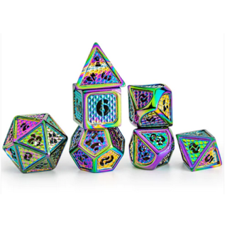 Hollow Wyvern RPG Dice Set Rainbow (7)