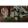 Hollow Wyvern RPG Dice Set Silver w/Green/Blue (7)