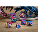 Hollow Aluminum Wyvern RPG Dice Set (7)