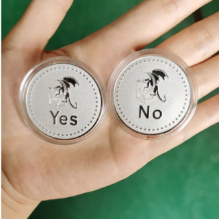 HYMGHO YES/NO Deluxe D2 coin Gold