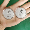 HYMGHO YES/NO Deluxe D2 coin Gold