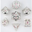 Ancient Gold with white Diamond Gems Dragons Eye Hollow...