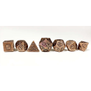 10MM Mini Metal RPG Ancient Copper Polyhedral Dice Set