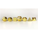 10MM Mini Metal RPG Gold Polyhedral Dice Set