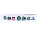 10MM Mini Metal RPG Rainbow Polyhedral Dice Set
