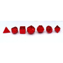 10MM Mini Metal RPG Red Polyhedral Dice Set