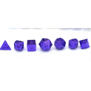 10MM Mini Metal RPG Purple Polyhedral Dice Set
