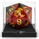 Sharp Edge Resin 55mm Chonk D20 Red