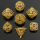 Demon Cage Hollow Dice Set Gold (7)