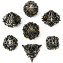 Demon Cage Hollow Dice Set Gunmetal (7)