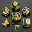 Behemoth Gold w/Yellow & Blue Solid Metal Polyhedral...