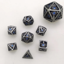 Hollow 10mm mini Dragons Eye Dice Set Ancient Silver...