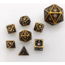 Hollow 10mm mini Dragons Eye Dice Set Ancient Gold...