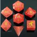 Dragons Hoard Gemstone Dice Set Watermelon Tourmaline (7)