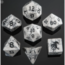 Dragons Hoard Gemstone Dice Set White Turquoise (7)