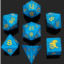 Blue Torquoise Dice Set (7)
