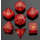 Dragons Hoard Gemstone Dice Set Blast Ruby Red in Fire Design (7)