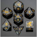 Dragons Hoard Gemstone Dice Set Labradorite (7)