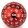 Titans Fist Red Metal D100 Dice