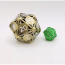 Classic Atomic Dice Giant Hollow Ancient Bronze 55mm D20