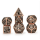 Ancient copper Hollow Dragon cage D&D Dice Set (7)