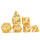 Matt Gold w/ Black Hollow Dragon Dice Set (7)