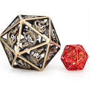 Titan Hollow Bronze 55mm D20 with Dragons