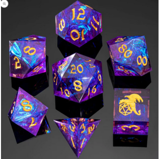 Captured Magic Hand Sanded Sharp Edge Resin Purple (7)