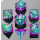 Captured Magic Hand Sanded Sharp Edge Resin purple w/green (7)