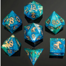 Captured Magic Handmade Sharp Edge Resin Dice Sea Dragon (7)