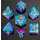 Captured Magic Handmade Sharp Edge Resin Dice Storm Dragon (7)