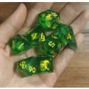 Sharp Edge Liquid Core RPG Dice Set Green (7)