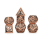 Ancient Copper Hollow Steampunk Dice Gear Cage Dice Set (7)