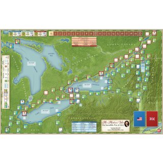 Mr Madisons War Mounted Map Reprint (EN)