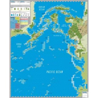 Pacific War: Mounted Map Set (EN)